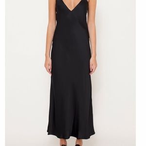 Black slip dress